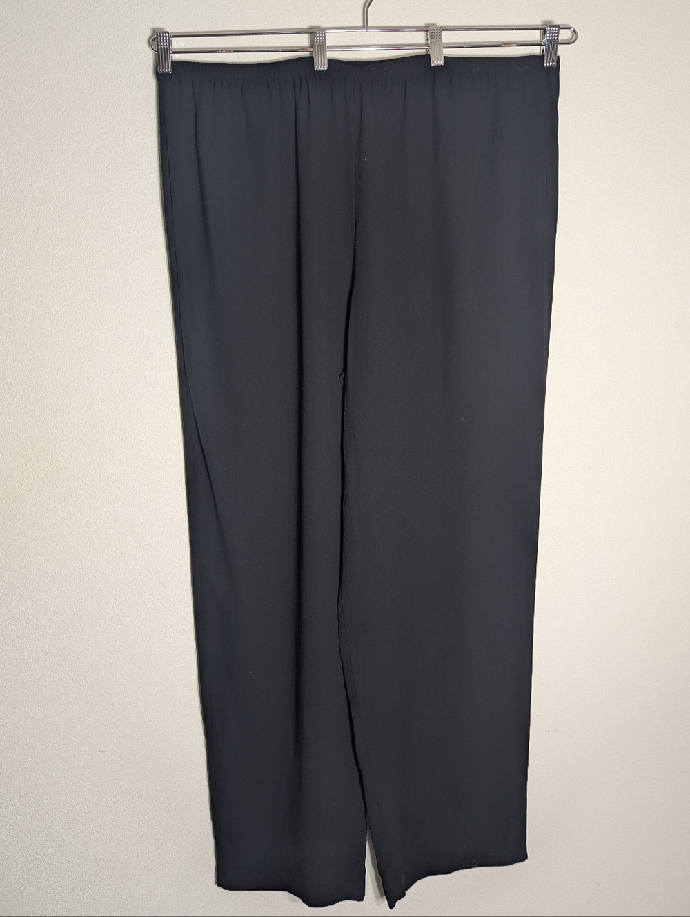 Eileen Fisher Womens Pants 100%‎ Silk Wide Leg Quiet Luxury High Rise Pull On XL